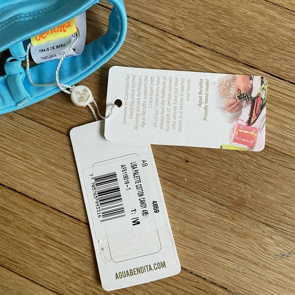 Agua Bendita US swimsuit - blue Bikini Top - Cotton Candy Lisa Top - Picture 5 of 6